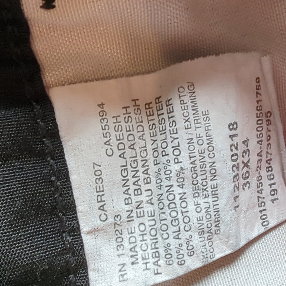 Wrangler Black Cargo Pants Durable Outdoor Style 36x34 - Picture 5 of 5